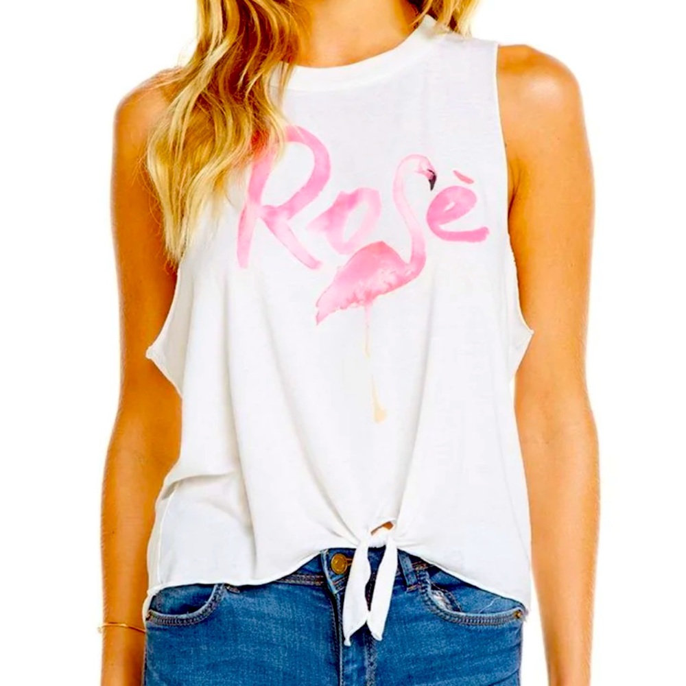 NWT Chaser Rose Flamingo tank L